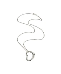 Pre-Owned Tiffany & Co Sterling Silver Elsa Peretti Open Heart Pendant