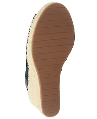Kenneth Cole New York Women's Olivia Espadrille Peep-Toe Wedges