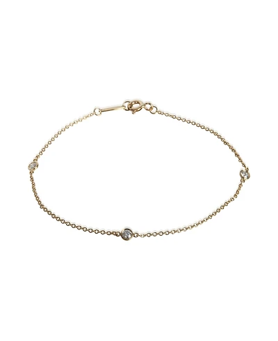 Pre-Owned Tiffany & Co Yellow Gold Diamond Elsa Peretti Diamond By The Yard Bracelet