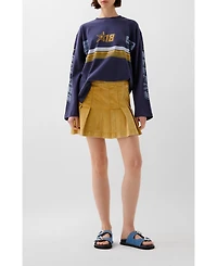 Scalpers Women's Washed Mini Denim Skirt