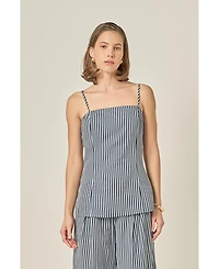 English Factory Women's Striped Long Top