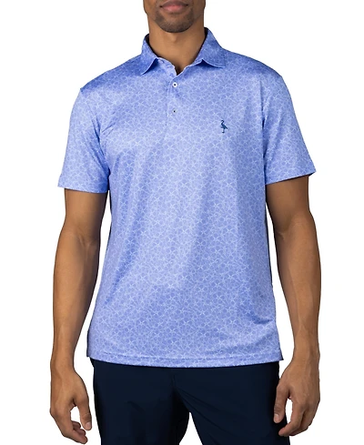 Tailorbyrd Men's Summer Floral Printed Performance Polo
