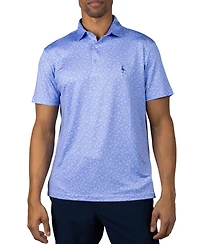 Tailorbyrd Men's Summer Floral Printed Performance Polo