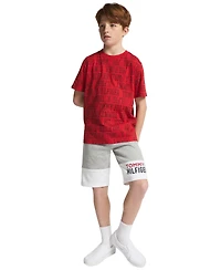 Tommy Hilfiger Boys' 8-20 All Over Print Short-Sleeve T-Shirt