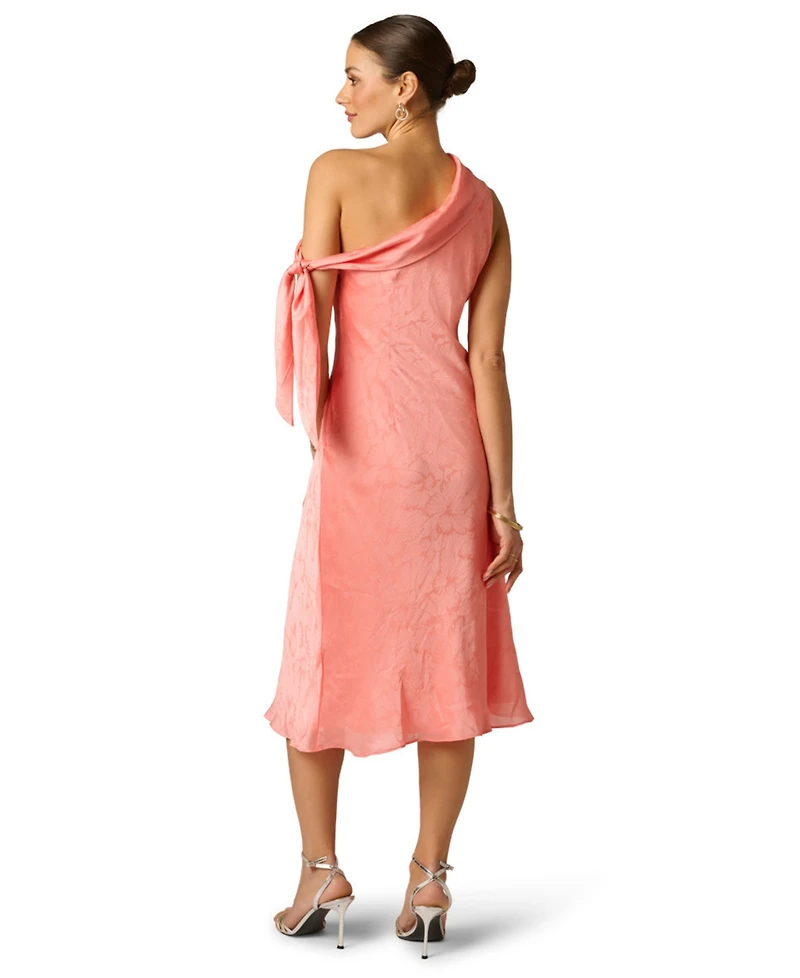 Woven Jacquard Midi Dress