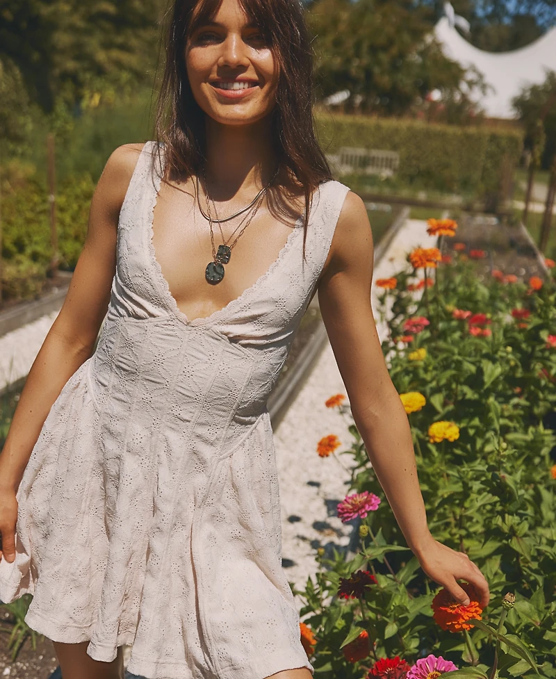 Free People Women's Cant Help It V-Neck Mini Dress