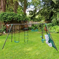 Streamdale Furniture Boys Four Swing Set Playground Paradise