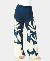 CeCe Women's Cabana Pull-On Cover-Up Pants