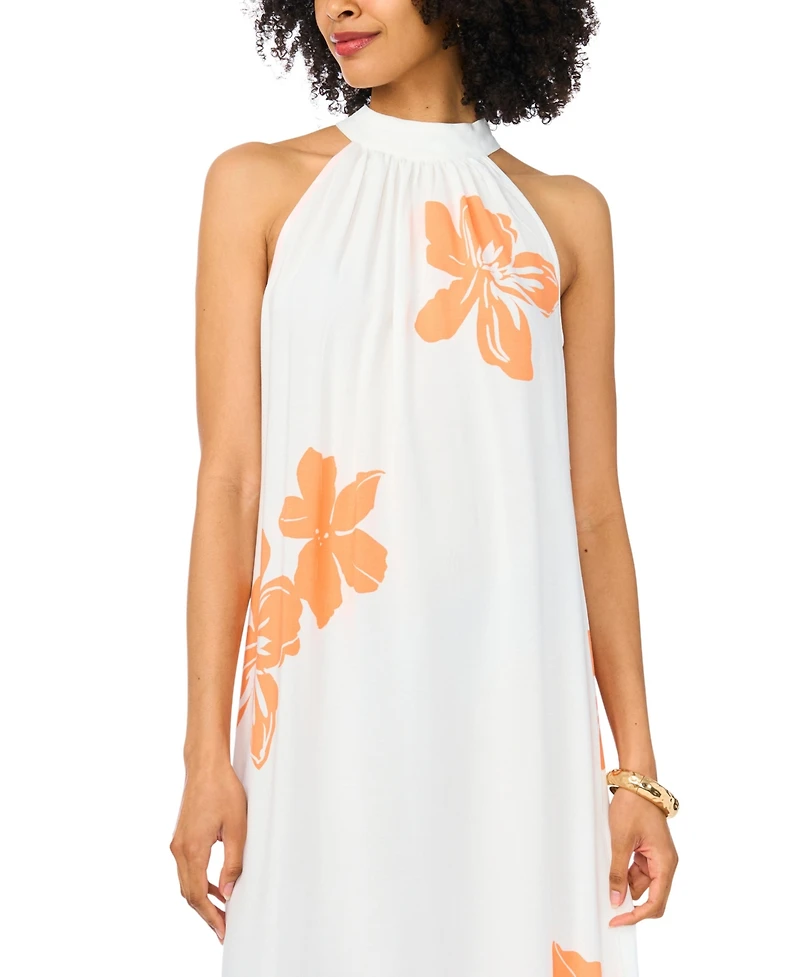 Vince Camuto Women's Halter High-Neck Maxi Dress