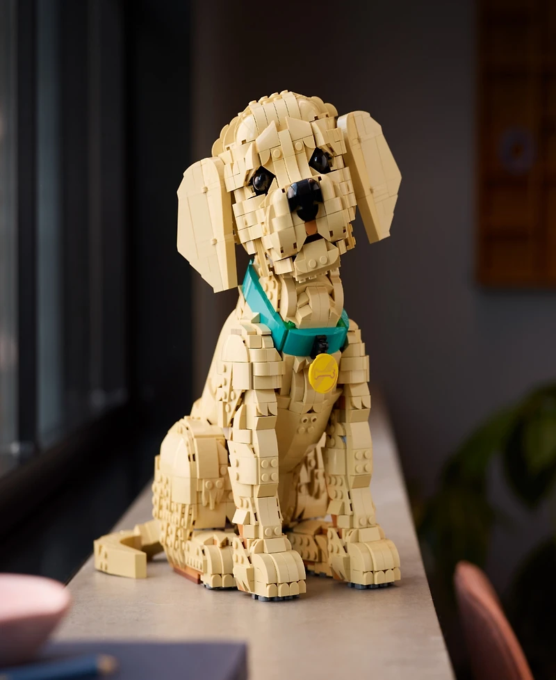 Lego Icons Golden Retriever Puppy Building Set 11384, 2102 Pieces