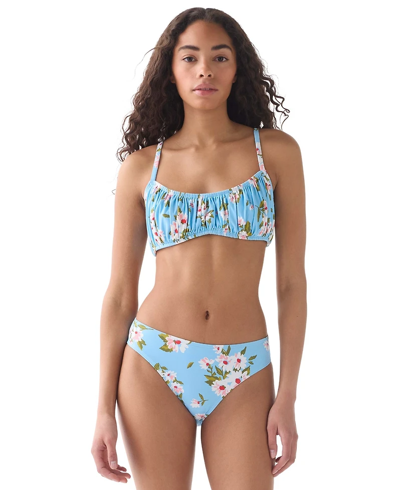 kate spade new york Women's Straight Neck Shirred Bralette Top