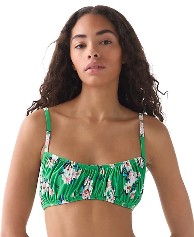 kate spade new york Women's Straight Neck Shirred Bralette Top