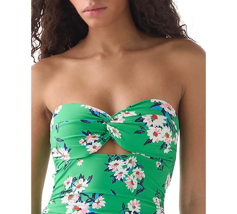 kate spade new york Women's Bandeau Neck One-Piece Swimsuit