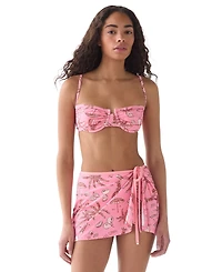 kate spade new york Women's Sweetheart Neck Ruched Bra Top