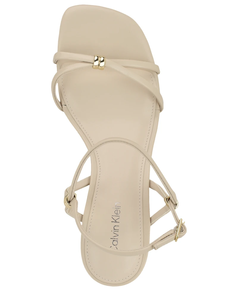 Calvin Klein Women's Rivine Kitten Heel Sandals