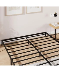gaomon 6 Inch Queen Metal Platform Bed Frame Modern Design Steel Slats Noise Free Easy Assembly No Box Spring Matte