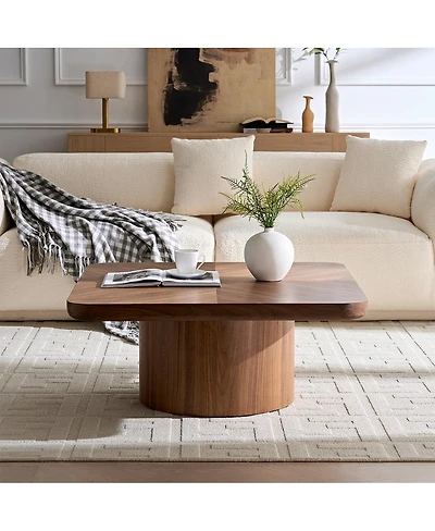 Streamdale Furniture Square Coffee Table, Modern Design for Living Room Use