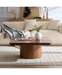 Streamdale Furniture Square Coffee Table, Modern Design for Living Room Use