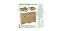 gaomon 7 Drawer Dresser for Bedroom, 54" Wide Wooden Chest of Drawers