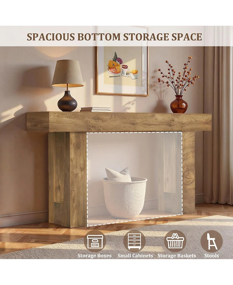 Streamdale Furniture Farmhouse Entryway Console Table with Storage