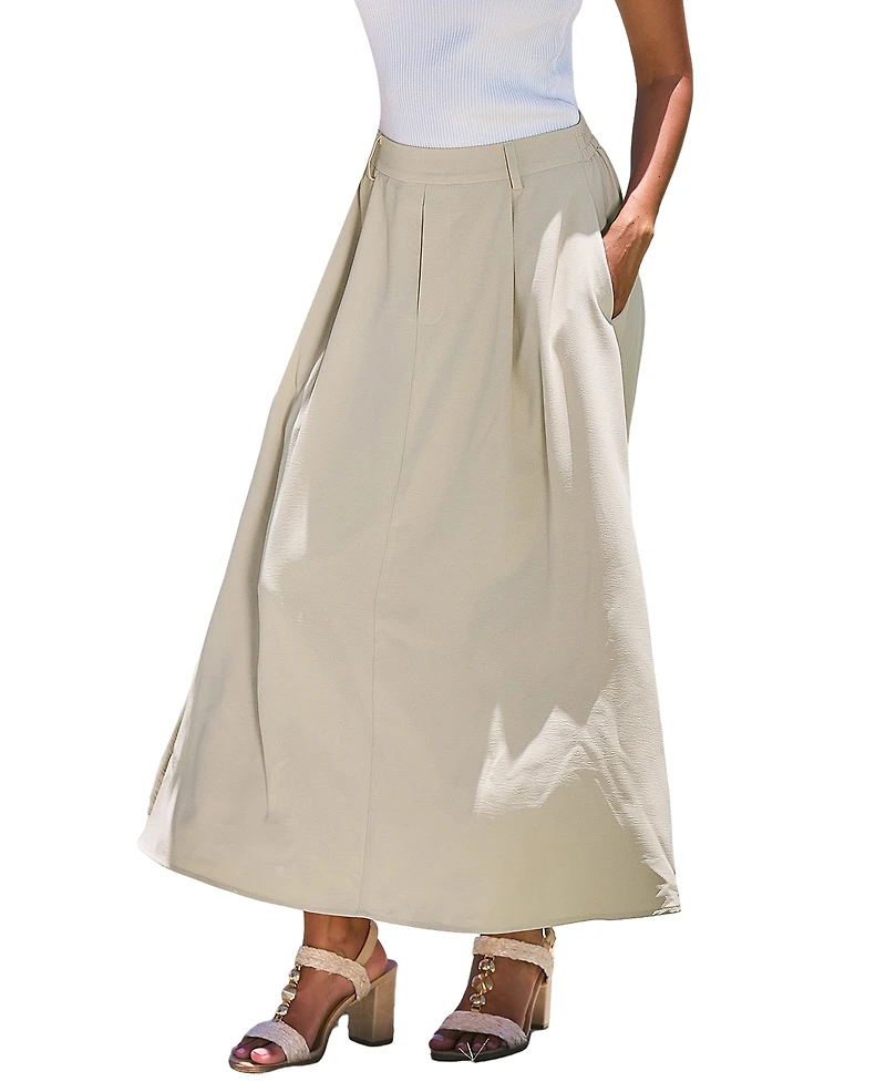 Cupshe Women's A-Line Silhouette Pull-on Closure Skirt