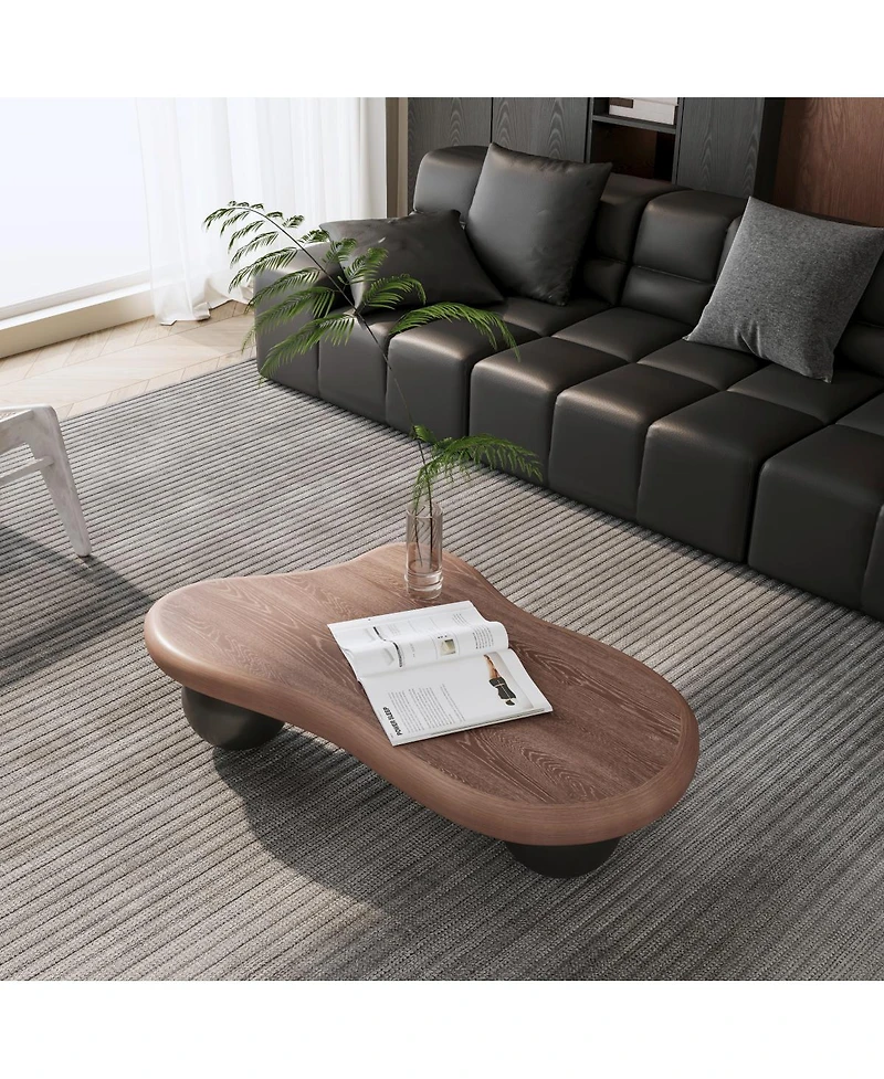 Streamdale Furniture 40" Cloud Coffee Table with 3 Ball Legs