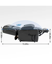 Streamdale Furniture Dual Motor Infinite Position Leatherair Power Lift Recliner Chair