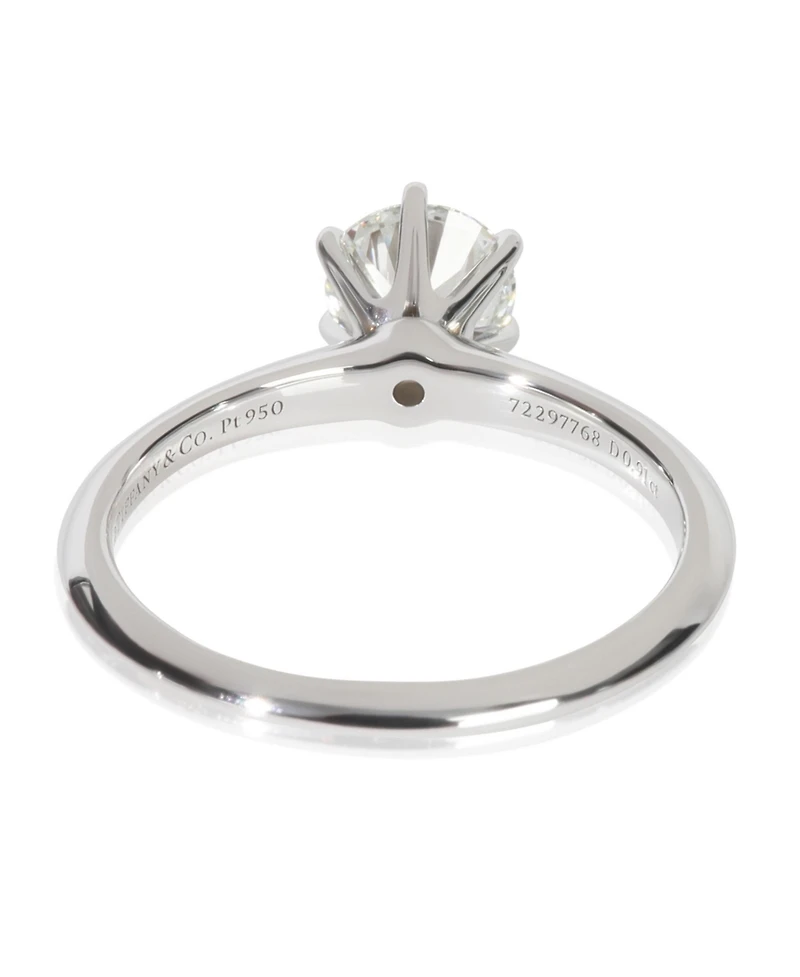 Pre-Owned Tiffany & Co 0.91 ct Round Brilliant Diamond Engagement Ring