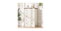 gaomon 5 Drawer Dresser for Bedroom, Tall Vertical Chest of Drawers