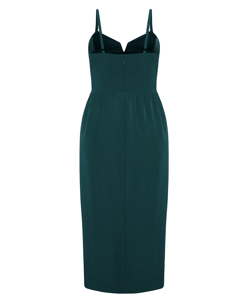 City Chic Women's Sassy Flex Fit Tulip V Dress