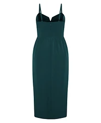 City Chic Women's Sassy Flex Fit Tulip V Dress