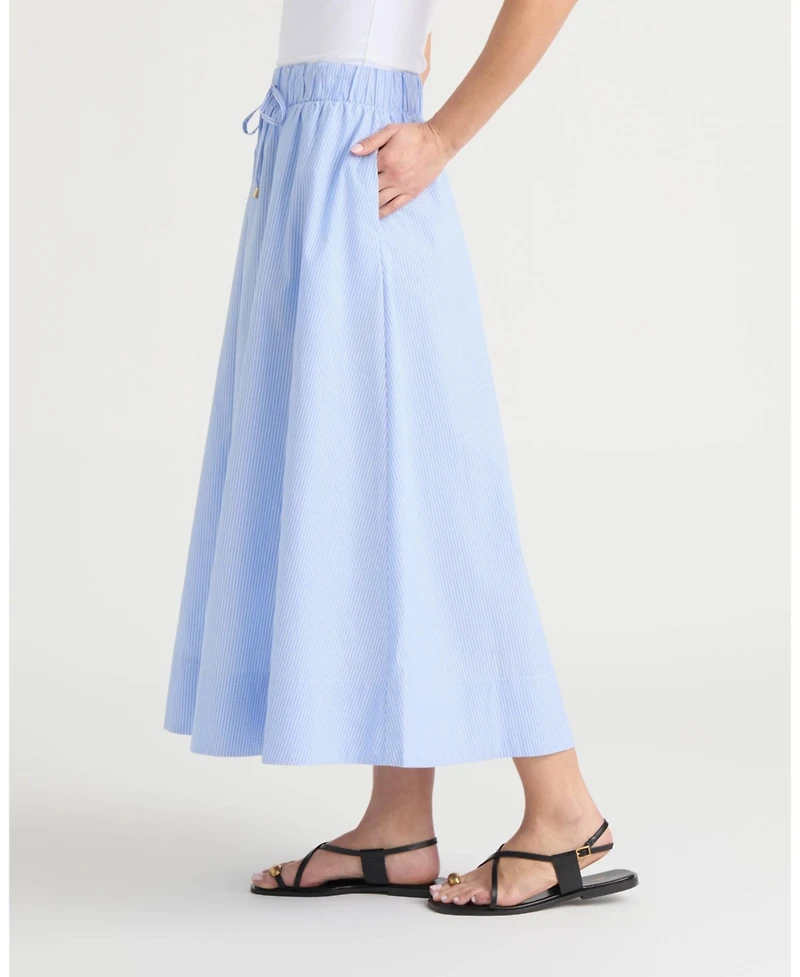 Ellen Tracy Women's Flare Skirt with Drawcord