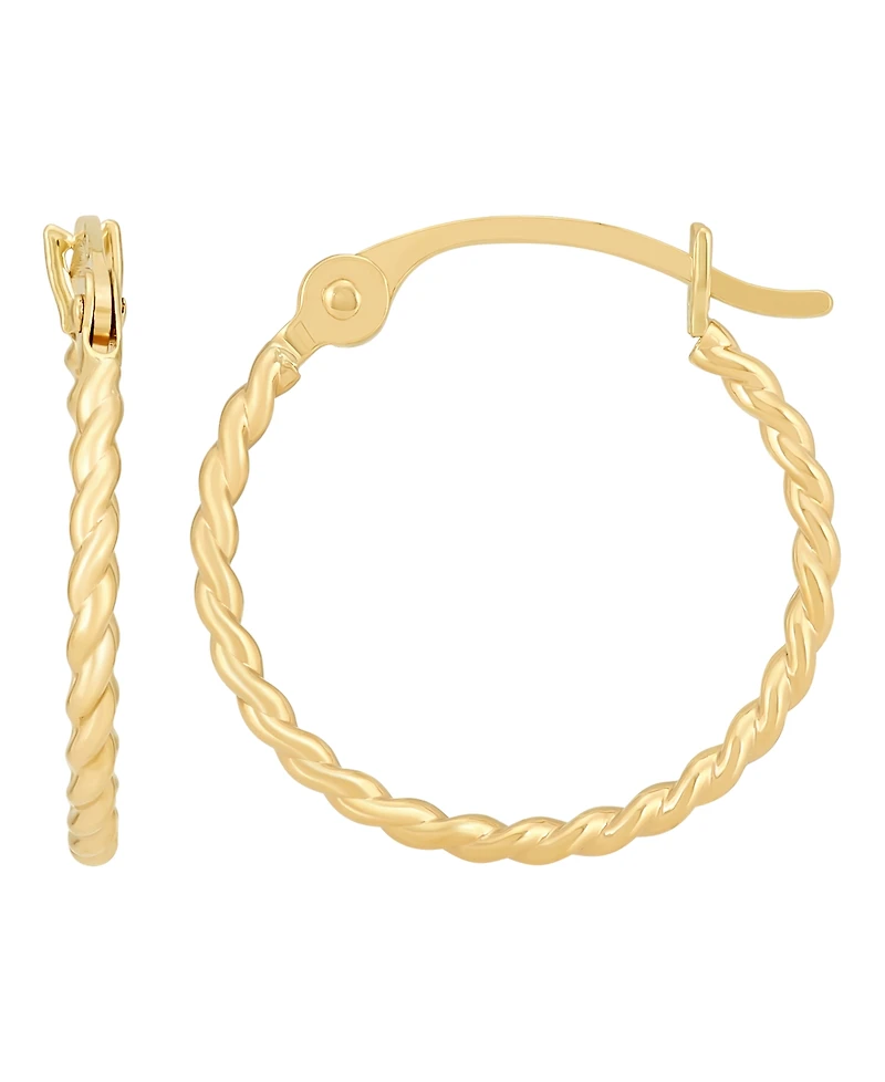 Macy's 2-Pc. Oval Hoop Earrings Set in 10k Yellow Gold