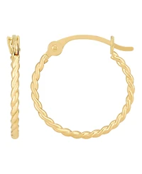 Macy's 2-Pc. Oval Hoop Earrings Set in 10k Yellow Gold