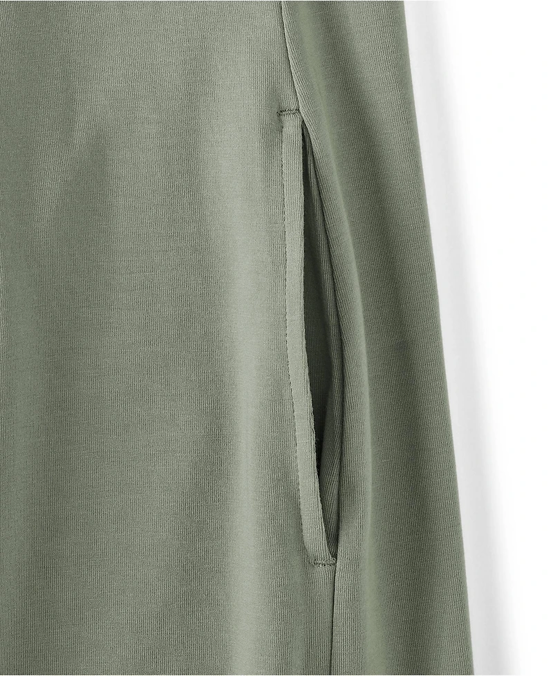 Lands' End Plus Cotton Modal Pintuck Short Sleeve Dress