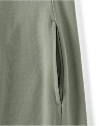 Lands' End Plus Cotton Modal Pintuck Short Sleeve Dress