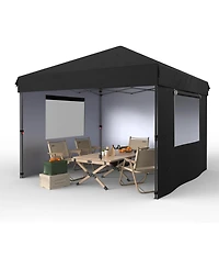 Gaomon Pop Up Canopy Tent 10x10 Outdoor Canopy tz Set Up Heavy Duty Commercial Instant Tent Shelter, 3-Sidewall