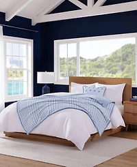 Tommy Hilfiger Modern Check Printed Plush Throw, 70" x 50"