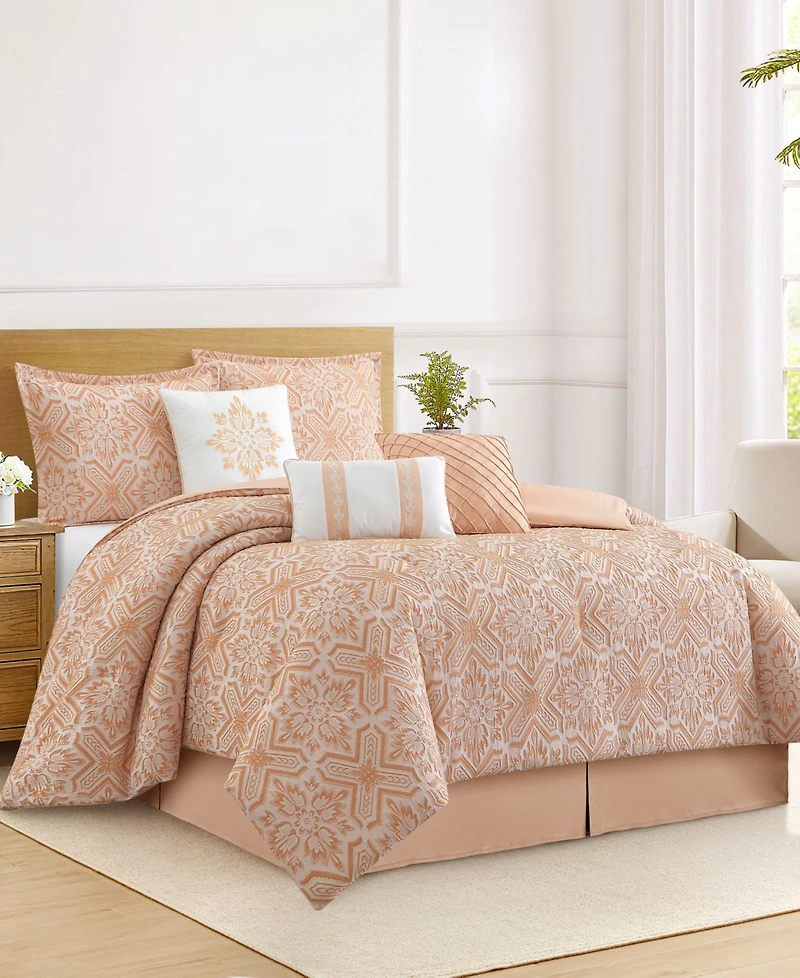 Stratford Park Ethan Geometric 7-Pc. Comforter Set, Queen