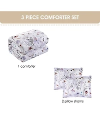 Stratford Park Pantoja Floral 3-Pc. Comforter Set