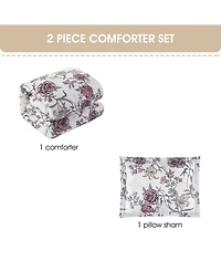 Stratford Park Rita Floral 3-Pc. Comforter Set