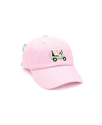 Bits & Bows Baby Girls Dog in Golf Cart Bow Baseball Hat