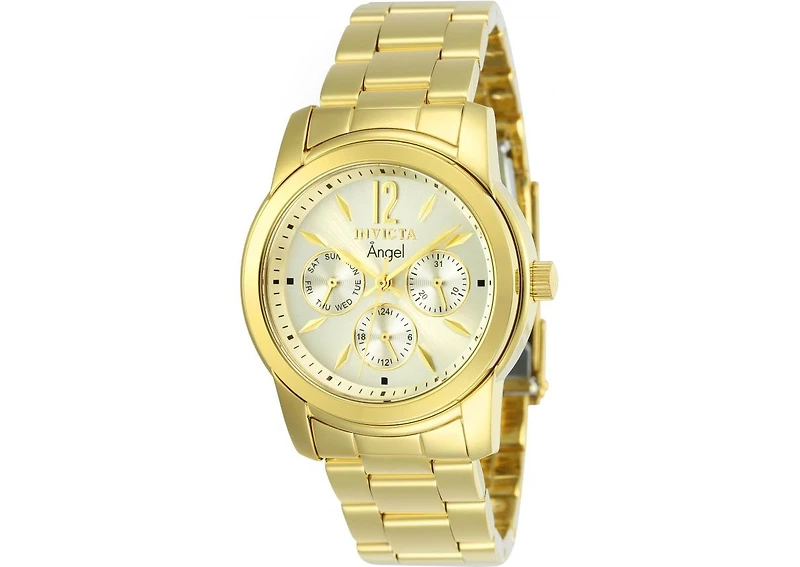 Invicta Women's 12551 Angel Quartz Chronograph Gold Dial Watch