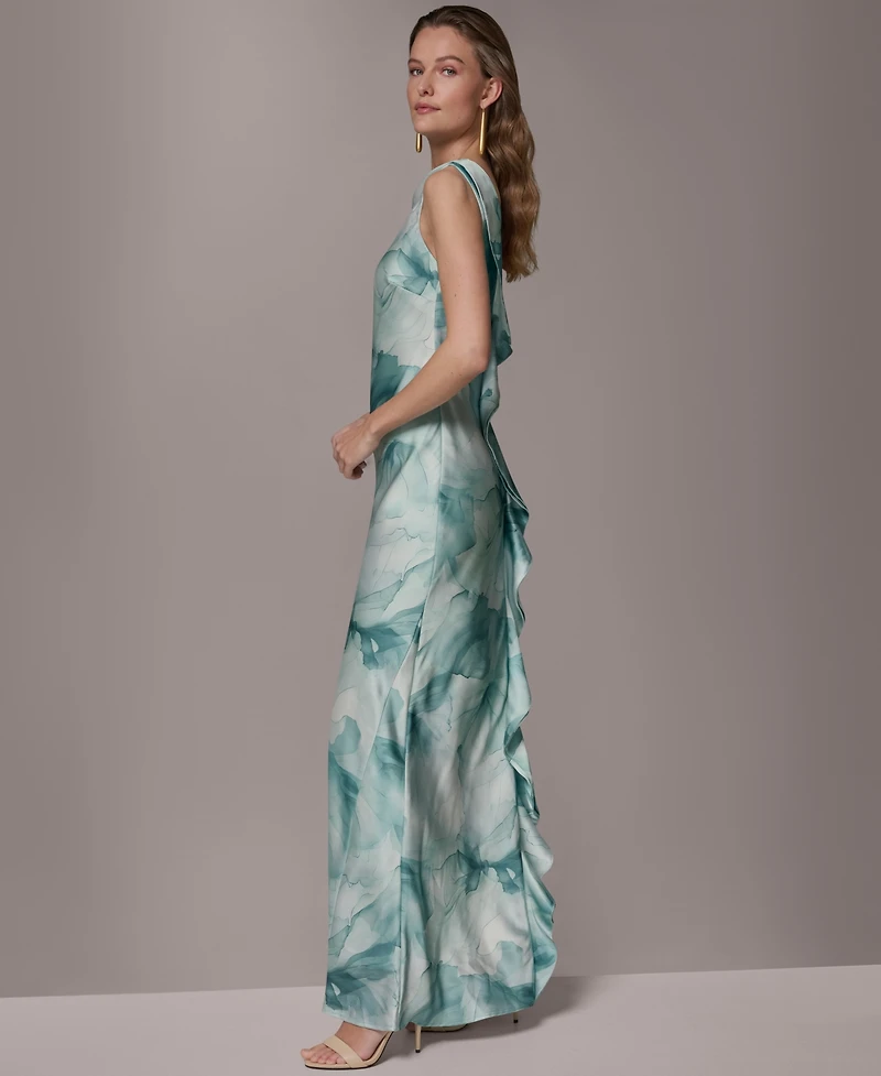 Donna Karan New York Women's Sleeveless Print Maxi Dress