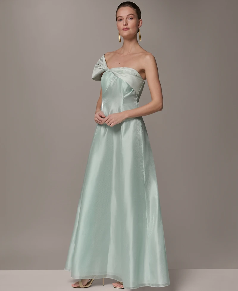 Donna Karan New York Petite One-Shoulder Ball Gown