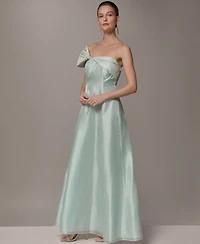 Donna Karan New York Petite One-Shoulder Ball Gown