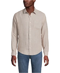 Lands' End Big & Tall Long Sleeve Linen Shirt