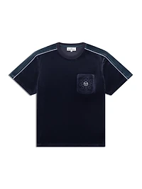 Sergio Tacchini Men's Cresta Velour Pocket T-shirt