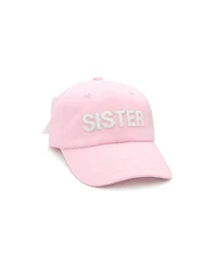 Bits & Bows Baby Girls Sister Bow Baseball Hat