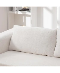Streamdale Furniture 71" 2-in-1 Pull Out Foldable Loveseat Sofa Bed with Pillows, Convertible Sleeper Couch